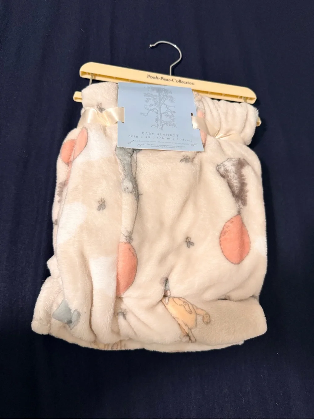 Classic Vintage Winnie the Pooh Baby Blanket
